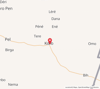 Carte : Koro, Mopti
