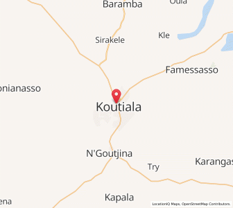 Carte : Koutiala, Sikasso