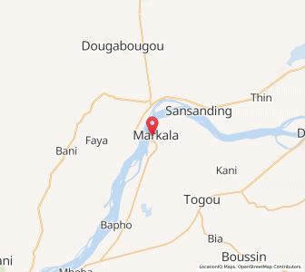 Carte : Markala, Ségou