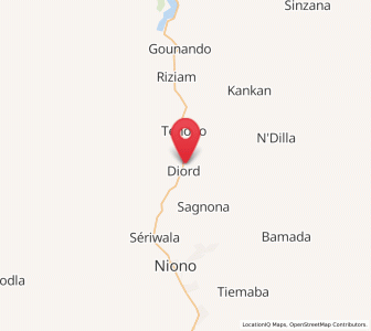 Carte : N'Débougou, Ségou
