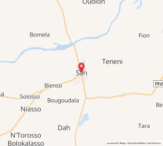 Carte : San, Ségou