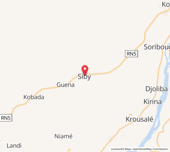 Carte : Sibi, Koulikoro