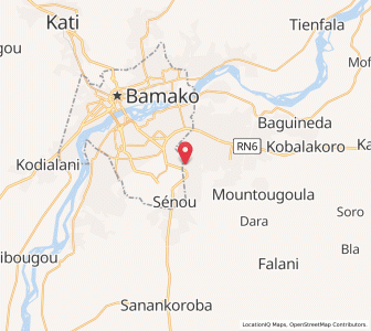 Carte : Sirakoro Méguétana, Koulikoro