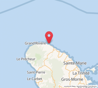 Map of Bourg de la Basse Pointe, Martinique