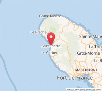 Carte : Saint-Pierre, Martinique