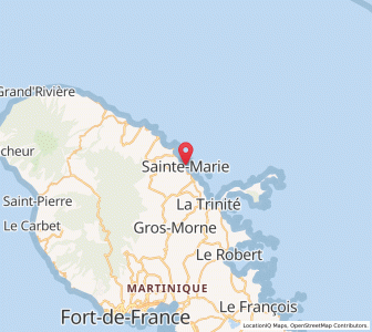 Map of Bourg de Sainte Marie, Martinique