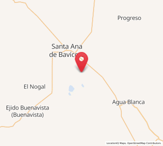 Map of Abraham González, Chihuahua