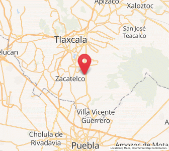 Map of Acuamanala, Tlaxcala