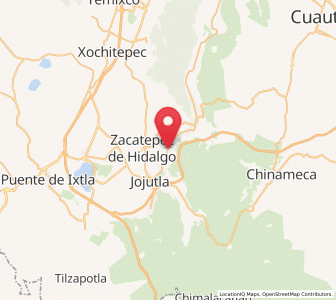 Map of Alfredo V. Bonfil (Chacampalco), Morelos