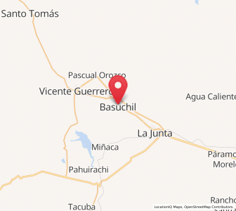 Map of Basúchil, Chihuahua