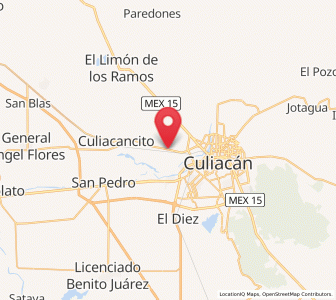 Map of Bellavista, Sinaloa