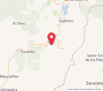 Map of Benito Juárez, Michoacán