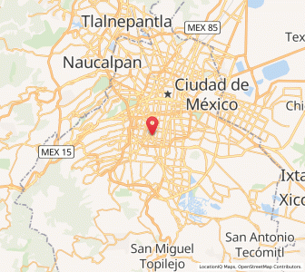 Carte : Benito Juárez, Mexico City