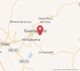 Map of Calderones, Guanajuato