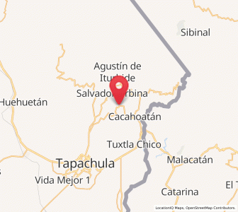 Map of Carrillo Puerto, Chiapas