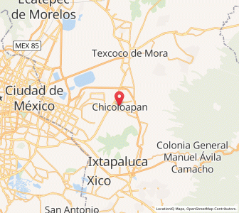 Map of Chicoloapan, México