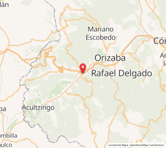 Map of Ciudad Mendoza, Veracruz