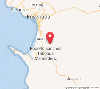 Map of Colonia Esperanza (Cañón San Carlos), Baja California