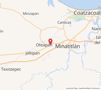 Map of Cosoleacaque, Veracruz