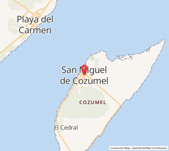 San Miguel de Cozumel, Quintana Roo lever et coucher du soleil
