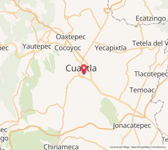 Map of Cuautla, Morelos