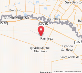 Map of El Control, Tamaulipas