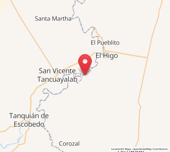 Map of El Hoxton, Veracruz