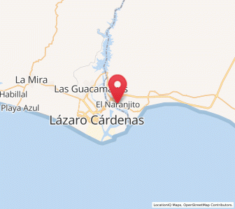Map of El Naranjito, Guerrero