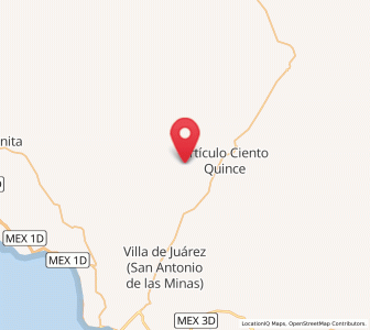 Map of El Porvenir, Baja California