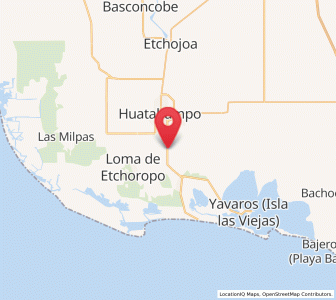 Map of El Riíto, Sonora