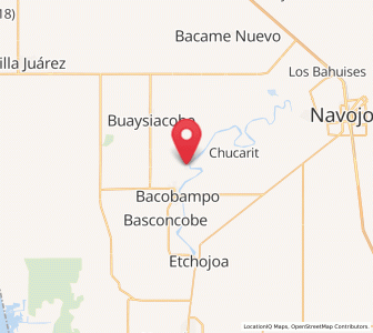 Map of El Rodeo, Sonora