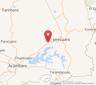 Map of El Terrero, Guanajuato