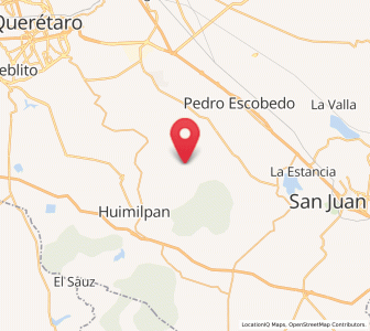 Map of Escolasticas, Querétaro