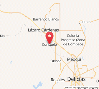 Map of Estación Consuelo, Chihuahua