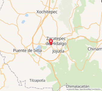 Map of Galeana, Morelos