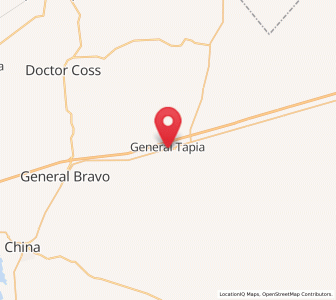 Map of General Tapia (Mariano Escobedo), Nuevo León