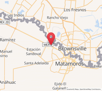 Map of Guadalupe, Tamaulipas