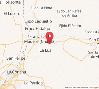 Map of Guadalupe Victoria, Coahuila