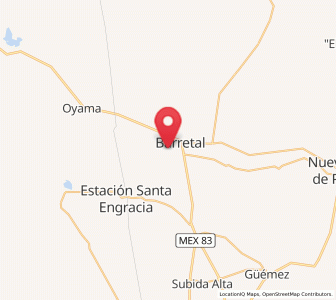 Map of Guadalupe Victoria, Tamaulipas