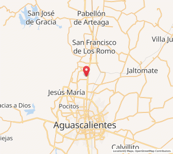 Map of Jesús Gómez Portugal (Margaritas), Aguascalientes
