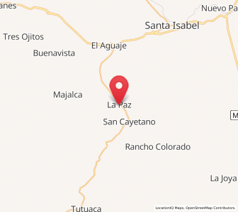 Map of La Paz, Chihuahua