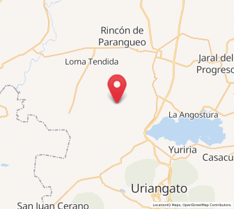 Map of Lagunilla de Mogotes, Guanajuato