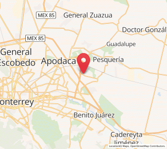 Map of Lomas de San Martín, Nuevo León