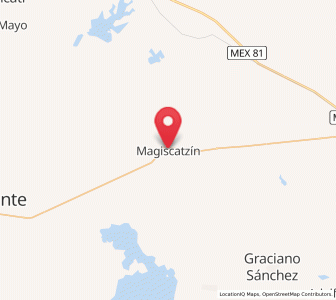 Map of Magiscatzin, Tamaulipas