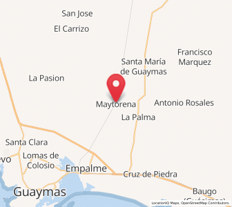 Map of Maytorena, Sonora
