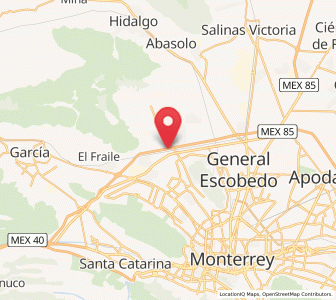 Map of Monclova Primer Sector, Nuevo León