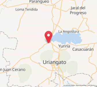 Map of Ochomitas, Guanajuato