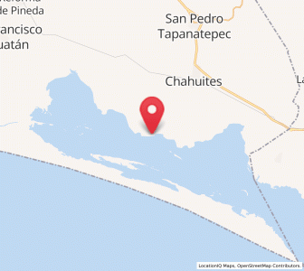 Map of Pesquería Rancho Salinas, Oaxaca