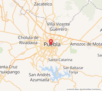 Map of Puebla, Puebla