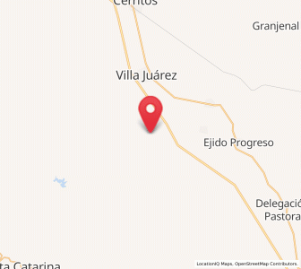 Map of Puerta del Río, San Luis Potosí